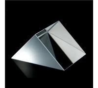 TGDGFKIAS Triangular Prism, K9 Crystal 90-Degree Right-Angle Prism For Total Reflection Experiments Multiple Sizes 1pc(12.7X12.7X12.7mm)