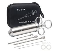 TGE-V Meat Injector, Marinades for Meat, Turkey, with 3 Marinade Syringes Needles, Meat Syringe Nozzles for Smoking, Grilling, 57ml
