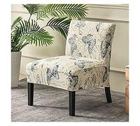 TGETBTTSR Accent Chair Slipcover Cover High Stretch Armless Chair Covers for Living Room Chair Slipcovers Modern Furniture Protector with Elastic Bottom (Color : #24)