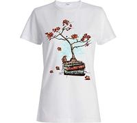 TGFKLP Fairy Tales Books Tree Magic dope Women Printed White Cotton t-ShirtWhite(Small)