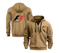 TGFQINAM Men Hoodies Jacket for F.1 Jumpers Tops Hoody Long Sleeve Street Wear Comfortable Printed Coats Hooded Sweatshirt Fitness Half Zip Outwear-KQS||x_l
