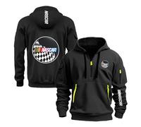 TGFQINAM Mens Hoodie Hooded Outwear Tops for N.A.SC.A.R Long Sleeve Comfy Sweatshirts Pullover Hoody Print Plain Coat Sport Jacket Half Zip Activewear-HeiS||xx_l
