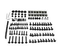 TGFQOLB Screws Set Compatible With For Tenere 700 For MT07 For TMAX500 177PCS Motorcycle Fairing Bolts Screws Nut Complete Kit Motorbike Screw Accessories(Black)