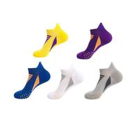 TGGOHIGH Hywell Mens Low Cut Padded Breathable Socks for Runnin，Men's Ankle Socks with Cushion (A)