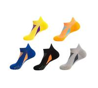 TGGOHIGH Hywell Mens Low Cut Padded Breathable Socks for Runnin，Men's Ankle Socks with Cushion (B)