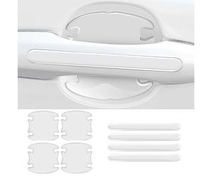 TgGreat 8pcs Car Door Handle Protector For AUDI A6 2008-2023 2024 2025, Car Door Handle Protective Film, Car Door Handle Sticker, Waterproof Anti Scratch Paint Protection Film