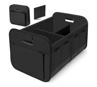 TgGreat Car Boot Bag for VW ID.Buzz, Boot Organiser, Car Organiser, Foldable Stable Storage Box with Side Pockets, A-Black
