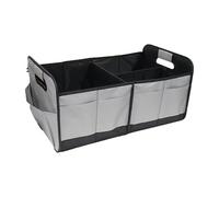 TgGreat Car Boot Bag for VW ID.Buzz, Boot Organiser, Car Organiser, Foldable Sturdy Storage Box with Side Pockets, C-Black + Grey