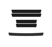 TgGreat Car Door Sill Protector For Fiat Punto Evo, Scuff Plate Guard Entry Threshold Stickers Carbon Fiber Door Edge Trim Anti-Scratch Decorative Cover Strip,A-5pcs