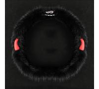 TgGreat Car Steering Wheel Cover For AUDI Q5 E-tron 2022-2024 2025, Steering Wheel Protector, Non-Slip Steering Wheel Protective Cover, Breathable Comfort Sweat-Absorbing 38cm,Black-D
