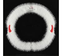 TgGreat Car Steering Wheel Cover For BMW 8 series 2019-2023 2024 2025, Steering Wheel Protector, Non-Slip Steering Wheel Protective Cover, Breathable Comfort Sweat-Absorbing 38cm,White-D