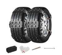 TgGreat Snow Chains For Mazda CX-3 2010-2023 2024 2025, Car Chains, Anti-Slip Snow Tyre Chains, Adjustable Unbeatable Traction Suitable For Ice Snow Mud And Sand Roads for 165-265mm,Black-10pcs