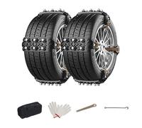 TgGreat Snow Chains For Mercedes Ben z GLK 2008-2015, Car Chains, Anti-Slip Snow Tyre Chains, Adjustable Unbeatable Traction Suitable For Ice Snow Mud And Sand Roads for 165-265mm,Black-8pcs