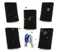 TGHongKy 2 x Sponge Filter Activated Carbon Filter for SOG Exhaust System Filters 128 x 99 x 22 mm Sponge Filter for SOG Exhaust System Filters No. 517 000 1 Activated Carbon Filter for Thetford Door