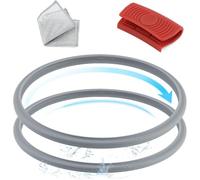 TGHongKy 6 pieces for WMF sealing ring 22 cm pressure cooker seal for WMF 3L 4.5L 6.5L 8.5L spare part sealing ring cooking signal seal for Silit pressure cookers for Perfect sealing ring XX