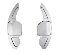 TGHWWSX Car Paddle Shifters Compatible with A3 S3 RS3 A4 S4 2013-2016 for A5 S5 2012-2016 for A6 S6 RS6 A7 2012-2018 Steering Wheel Shift Paddle Shifter Extension(Silver)