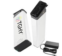 TGHY Folding Built-in Lithium Battery 48V 52V Replacement Spare Inside Hidden Battery 10Ah 13Ah 15Ah 17.5Ah for 0-1000W Motor with Charger and Key,52V 13Ah