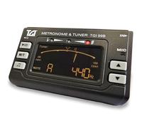 TGI Chromatic Tuner & Metronome - Full-Size Unit with Clip-On Mic & Headphone Socket. Accurate Tuning & Rhythm Practice for Guitar, Violin, Ukulele and more Instruments