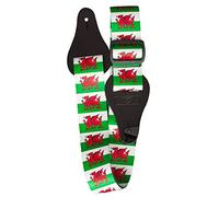 TGI Guitar Strap GRAPHIC Series. Welsh Dragon