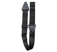 TGI Guitar Strap Woven Plain Black Extra Long