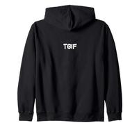 TGIF Funny Thank God It's Friday Classic Men Women Zip Hoodie