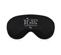 TGIF Grandma WHT Sleep Mask Night Cover Eye for Women Men BlockLight for Airplane Travel Nap Adjustable Strap