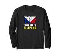 TGIF Shirt Thank God I'm Filipino Shirt Long Sleeve T-Shirt