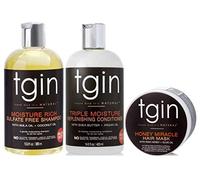 Tgin Moisture Rich Sulfate Free Shampoo, Triple Moisture Replenishing Conditioner & Honey Miracle Hair Mask Set