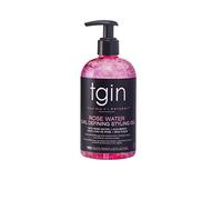 tgin Rose Water Curl Defining Styling Gel - Lightweight Hair Gel for Soft, Defined Curls - Curly Hair Products for Frizz Reduction & Volume Boost - No Buildup, Flake-Control Formula - 13 Oz