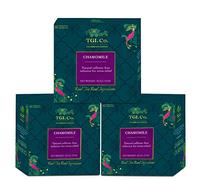 TGL Chamomile Tea Bags, 48 Tea Bags (45 Tea Bags + 3 Free Exotic Sample) with Pure Natural Chamomile Flowers | Tisane Tea | Herbal Infusion Tea | Herbal Tea Bags
