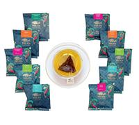 TGL Co. Green Tea Sampler | Gift Set | Set of 10 Exotic Flavors | Pyramid Tea Bags | Strong Aroma
