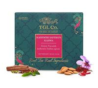 TGL Co. The Good Life Company Kashmiri Kahwa Green Tea, 16 Tea Bags (15 Tea Bags With 1 Exotic Sample), 80 Grams