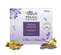 TGL Immune Warrior Green Tea 16 Tea Bag Ayurvedic Herbal Tea with Green Tea, Amla, Tulsi, Giloy, Cinnamon, Ginger, Peppermint, Fennel Seeds
