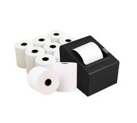 TGL Packaging™ 10x Premium Thermal Till Rolls 80x80mm - BPA-Free Receipt Paper for PDQ, POS, EPOS, Credit Card Machines, Cash Registers - Warning Strip, High-Speed Print