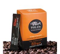 TGL Signature Instant Filter Coffee (25 Stick Sachets/ 50 Gram Box) Medium Roast Coffee | Coffee Chicory Blend (53% Coffee, 47% Chicory) | South Indian Filter Coffee Powder