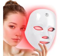 TGML LED Light Therapy Mask(FM-01), Blue & Red Light Face Mask, Rechargeable & Portable for Travel and Home Use