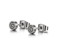 TGNEL Pure Titanium Earrings Studs Nickel-Free Hypoallergenic Earrings for Sensitive Ears, Dainty Hexagon/Triangle/Square/Rectangle Geometric Stud Earrings for Women Men, Titanium, No Gemstone