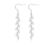 TGNEL Titanium Earrings CZ/Spiral Long Tassel Dangle Earring Charms, Hypoallergenic Pure Titanium Earrings Hooks for Sensitive Ears, S/M, Titanium, No Gemstone