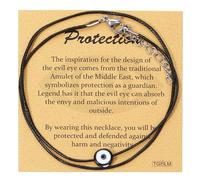 TGOLM Tiny Blue Evil Eye Choker Necklace for Women Lucky Protection Charm Aesthetic Jewelry, Zinc, No Gemstone