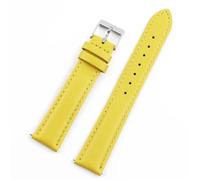 TGPGZHZFNA 120/80mm 130/90mm Leather Watch Strap 16mm 18mm 20mm 21mm 22mm 24mm Quick Release Watchband Universal Watch Accessories watch band(Yellow,22MM_M-120 80MM)