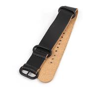 TGPGZHZFNA 18mm 20mm 22mm Vintage Genuine Leather Watch Bands Brown Handmade Cow Watch Strap Replacement Universal Watch Accessories watch band(Black,22mm)