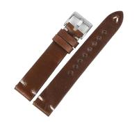 TGPGZHZFNA 19mm 20mm 22mm 24mm Retro Leather Watch Strap Handmade Stitching Cowhide Universal Bracelet Accessories for Men Women Watchband watch band(Coffee,19mm)