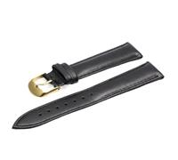 TGPGZHZFNA Brown Leather Bracelet With Rose Gold Clasp 18mm 20mm watch band 22mm Strap For All watch band(Black G,20mm)