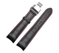 TGPGZHZFNA Curved End Men's Watchband Fit For Citizen BL9002-37 05A BT0001-12E 01A Watchstrap Leather With Butterfly Buckle 20 21 22mm watch band(Silver white,22mm)