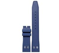 TGPGZHZFNA Fit For IWC Strap For Big Pilot Portofino Watch Band Rivet Men Fluororubber Watchband Metal Buckle 20mm 21mm 22mm Straps watch band(Blue no clasp,22mm)