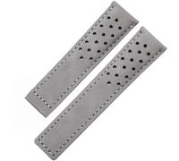 TGPGZHZFNA Fit For TAG Heuer F1 For Monaco CALIBRE Men's Watchband Leather 20mm 22mm 24mm Cow With Folding Buckle Black Brown BANDS watch band(Grey no clasp,20mm)