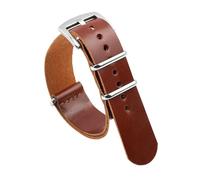 TGPGZHZFNA Genuine Leather Watch Strap 18mm 20mm 22mm 24mm Watch Band Burst Crack Men Wristband Bracelet Replacement Watch Accessories watch band(Red brown,24mm)