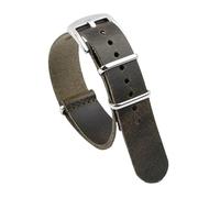 TGPGZHZFNA Genuine Leather Watch Strap 18mm 20mm 22mm 24mm Watch Band Burst Crack Men Wristband Bracelet Replacement Watch Accessories watch band(Groen,24mm)
