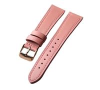 TGPGZHZFNA Handmade Glacier Blue Pink Leather Strap 18 19 20 Retro Fit For Huawei GT5 41mm Quick Detached watch band(Pink rose gold,18mm)