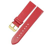 TGPGZHZFNA Leather Watchband Fit For HUAWEI D-W C-K fit for TISSOT CASIO Watch Band For Any Strap Soft Bracelet Accessories watch band(Red gold clasp,14mm)